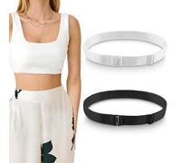 2Pcs Crop Tuck Band, Adjustable Elastic Crop Tuck Band, Crop Band for Tucking Shirts, Sweaters, Elastic Tuck Band to Change The Style of Your Tops