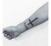 2pcs Cross-Shaped Herbal Temporary Tattoo Stickers, Semi-Permanent, Non-Reflective, Waterproof, Lasts Two Weeks, Realistic Tattoos