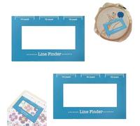 2PCS Cross Stitch Magnetic Line Finder,Knitting Accessories,Cross Stitch Accessories,Quilting Acces-Sories,Knitting Ruler,Quilting Ruler Holder Scale,Sewing Templates Emb-roidery Ru-Ler For Beginners