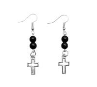 2Pcs Crossed Five-Pointed Star Moon Love Bowknot Earrings All-matched Earrings Retro Simple Suitable For Ladies Five-pointed Star Moon Love Heart Bowknot For Girls