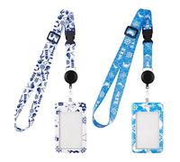 2pcs Cruise Lanyards for Ship Cards, Retractable Waterproof Cruise Lanyard with ID Holder Cruise Lanyard Set for Cruise Essentials Must Have Accessories