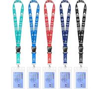2Pcs Cruise Lanyards with Detachable Card Holders for P&O, Marella, MSC and More, Waterproof PVC Lanyard for Ship Key Cards, Durable Travel Accessory for Cruise Cards (Green & Light Blue)