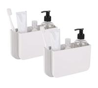 2pcs Cruise Magnetic Organizer, Foldable Wall Mount Storage Boxes for Cabin Bathroom Wall Storing Toothbrushes Data Cables Small Items with Adhesive Sheets Travel Essentials