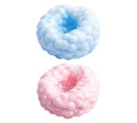 2Pcs Crunchy Squishy Stress Ball, Stress Relief Sand Glutinous Balls, Sensory Fidget Squeeze Toys Textured Anti-Stress Ball For Studying Working Travel Car Ride Meditation Office Classroom