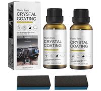 2pcs Crystal Coating Plastic Restoration,Car Interior Cleaner, 2026 New Car Plastic Restorer, Automotive Interior Parts Refurbisher,Long Duration PlasticParts Refurbish Agent,30ml*2