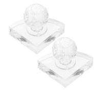 2pcs Crystal Eyeshadow Pressing Tool for Compact Loose Powder Pans | DIY Makeup Creators, Blush and Contour Powders, On-the-go Touch-ups, Save Product Waste