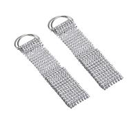2pcs Crystal Rhinestone Diamond Curtain Tie Backs,Curtain Tiebacks Curtain Holdbacks Decorative Voiles Tie,Curtain Rope Diamante Holdbacks for Wall Curtain Ties Window Drape Tie Back Decor(58cm)