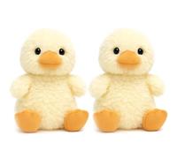 2PCS Cuddly Toy, Duck Toy, Duck Plush - Soft Stuffed Animal for kids, Emotional Support Companion Gift for kids, 15cm Yellow Plushie