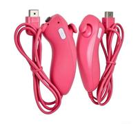 2pcs Curved Game Controller For Wii Motion Sensing | ABS Material, 3-axis Motion Control, Compatible With for wii & for wii U, Ergonomic Curved Handle, 2-pack