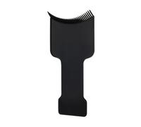 2pcs Curved Hair Coloring Board Small Black Abs Salon Tool | Toothed Edge, Follows Natural Shape, Separates Strands for Painting and Bleaching, Home or Salon Use