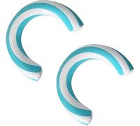 2pcs Curved Inflatable Swimming Nose, Inflatable Nose Swimming Float,Classic Blue And White Striped Curved FloatSwimming,Strong And Flexible, For Summer Vacation Sea Beach Lake