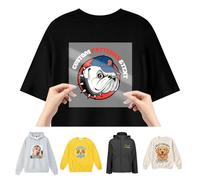 2PCS Custom Iron on Transfers, Personalised with Your Photo Logo, DTF Transfers Ready to Press for T-Shirts, Hoodies, Personalised Gift for Business, Family, Friends, Graduations, Birthdays, Holidays