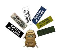 2PCS Custom Personalized Hook and Loop Backing Embroidery Name Tag Patch Tactical Moral Number Name Patch for Camouflage Uniform Jacket Hoodie Backpacks Vest Work Shirts Clothing Bags