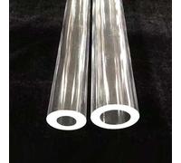 2pcs Customizable Transparent Acrylic Hollow Rods - Pressure Resistant PMMA Thick Wall Pipe Tube (OD 12~50mm)(240 * 50 * 40MM)
