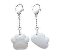 2PCS Cute Cat Paw Bag Lamps, Clouds Tote Bag Touch Sensing Light with Keychain, Mini Rechargeable Cat Paw Lights Purses Accessories for Women