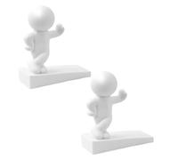 2PCS Cute Door Stopper, 12.2 * 12cm ABS Decorative Door Stops Indoors, Non-Slip Bottom Mat Design with A Lower Wedge-Shaped Front to Protect Your Floor