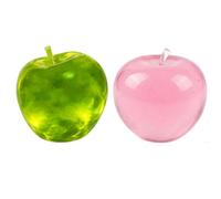 2Pcs Cute Green and Pink Apple Fidget Toys Stress Toys Stress Relief Cute Squishy Sensory Toy Fruit Toy for Home Office Party Apple Design Stressball