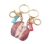 2pcs Cute Hedgehog Keychain Couple Car Key Ring Lovely Bag Pendant Decoration Parent Child Keychain Purse Accessories