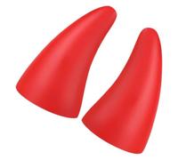 2pcs Cute Horns Car Roof Decoration, Red Plastic Automotive Accessory | Bold Playful Style for New Drivers, Makes Vehicle Easy to Spot at Parking Lots and Car Meets