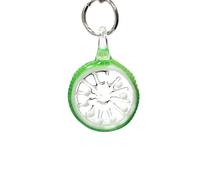 2PCS Cute Orange Slice & Lemon Glass Pendants, Mini Fruit Charms for DIY Jewelry Making and Holiday Craft Supplies