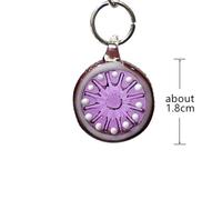 2PCS Cute Orange Slice & Lemon Glass Pendants, Mini Fruit Charms for DIY Jewelry Making and Holiday Craft Supplies