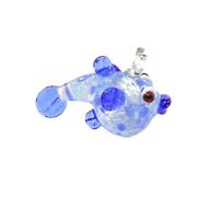 2PCS Cute Puffer Fish Glass Pendant, Ocean Animal Charms for DIY Jewelry Making and Themed Craft Supplies (3.2cm)