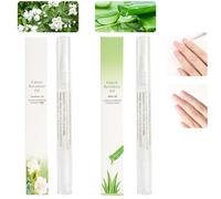2PCS Cuticle Oil Pens for Nail Care,Cuticle Revitalizer Oil Pen with Soft Brush,Cuticle Oil to Prevent Nail Cracking and Dry (Aloe & Jasmine Flavor)