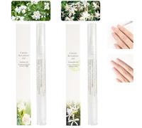 2PCS Cuticle Oil Pens for Nail Care,Cuticle Revitalizer Oil Pen with Soft Brush,Cuticle Oil to Prevent Nail Cracking and Dry (Osmanthus flowers & Jasmine Flavor)