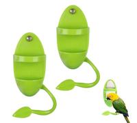 2pcs Cuttlebone Holder for Bird Cage, Plastic Food Holder for Cuttlebone for Birds, Parakeets, Cockatiels, Budgies and Finches - Cuddle Bones Feeding Rack