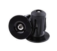 2pcs Cycle Handlebar Cap, Aluminum Bicycle Handlebar End Plugs Bike Bar End Plugs for Most Bicycles Road Bike(Black)