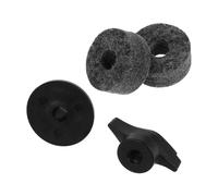 2Pcs Cymbal Stand Felt Washer Kit with Plastic Sleeves, Black