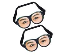 2pcs D Funny Sleep Mask with Adjustable Strap, Eye Cover | Breathable Design, Stable Head Strap, Won’t Slip, for Camping, Leisure, Travelers and Students