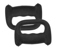 2pcs D Shaped Hand Weights 0.5kg Pair for Fitness Exercises | Plastic Black Finish, Wear Resistant Grip, Boxing and Jump Training, Muscle Building and Endurance