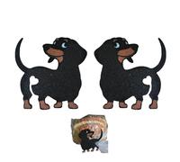 2pcs Dachshund Bread Bag Clip, Reusable Food Bag Sealer for Chips, Snack Clips, Food Clips, Cute Dachshund Gifts,Funny Butt Bread Clip for Kitchen Storage (Black)