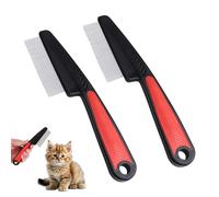 2Pcs Dandruff Comb, Plastic Metal Scalp Comb, Portable Lice Combs, for Nit Combs for Long Thick Hair, Fine Tooth for Children and Adults or Pets to Remove Lice or Dandruff