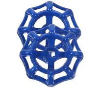 2pcs Dark Cast Steel Faucet Valve Wheel Handle 6x6mm External Diameter 58mm Replacement Hose Bib Metal Valve Handwheel for Plumbing Repair