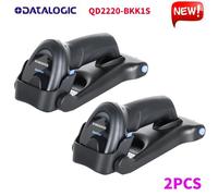 2PCS Datalogic QD2220-BKK1S QuickScan Handheld 1D Barcode Scanner w/Stand Cable