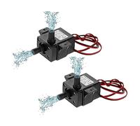 2pcs DC 12V 4.8W Mini Brushless Submersible Pump Water Pump Centrifugal Pump 240L/H Aquarium Garden Fall Fish Container Water Fountain Entertainment Nozzle Diameter 8 mm for Pool Aquarium Fish Tank