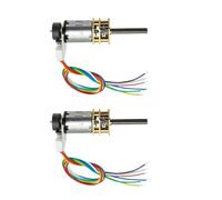 2Pcs DC 12V 600RPM 20mm Long Shaft N20 Gear Encoder Motor 3-12V 25-3000RPM Perfect for Feedback Mini CNC and Car (12-600)