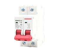 2pcs DC 500V Circuit Breaker Photovoltaic MCB Curve PV Solar Fuse Controller Accessories(25 V)