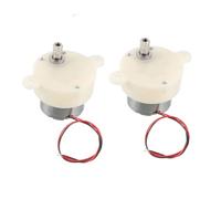 2Pcs DC 6V 5/100RPM Slow Speed Gear Reducer Reduction electronic starter High Torque Rotary Speed Deceleration Reducing electronic starter(100RPM)