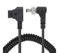 2Pcs DC Monitor Power Supply Cable, D-TAP Plug to DC Port Monitor Spring Power Supply Cable for BMCC BMPC for ATOMOS for BESTVIEW Monitor for DC Fill Light