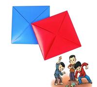 2PCS Ddakji Game - Traditional Korean Folding & Battle Flip Challenge Cards - Easy Flip Durable Double Thick Version - Perfect for Squid Game Toys and Pentathlon Fans