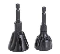 2Pcs Deburring Chamfer Tool Tungsten Steel 3 Flute 1/4in Hex Shank Screw Burr Removal Tool 3 to 20mm 5 to 25mm