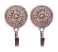 2pcs Decorative Zinc Alloy Curtain Wall Hook Set for Closet Kitchen | Multifunctional Design, Easy Installation, Elegant Chic Style, Bronze Finish, Home Storage Use