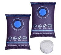 2PCS Dehumidification Bag Desiccant, 2026 New Reusable Dehumidifier Bags for home, Car Dehumidifier Bag, Moisture Absorber Pack, Silicone Desiccant Bags for Home, Car, Basement, RV, Boats, Closet