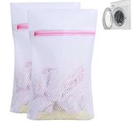 2PCS Delicates Laundry Bags - 30x40cm Mesh Laundry Bag with Rust-Proof Zipper, Bra Washing Machine Bag for Travel, Home, Storage