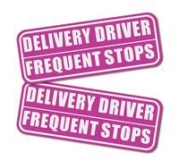 2PCS Delivery Driver Magnet for Car,High Reflection Frequent Stops Car Magnet for Identity Display,Weather-Resistant Delivery Magnetic Cars Sign Magnetic Signs for Vehicles/Vans