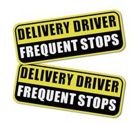 2PCS Delivery Driver Magnet for Car,High Reflection Frequent Stops Car Magnet for Identity Display,Weather-Resistant Delivery Magnetic Cars Sign Magnetic Signs for Vehicles/Vans