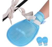 2PCS Dementia Hand Restraint Gloves, Breathable Safety Anti Scratch Mitts for Elderly Patien
